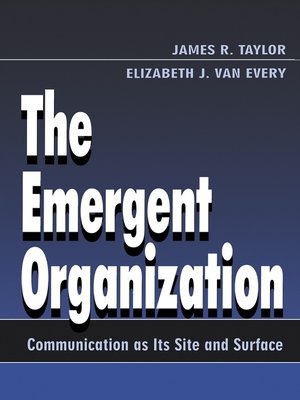 cover image of The Emergent Organization